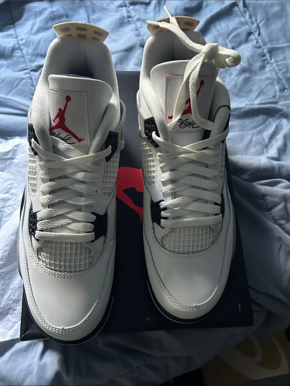 Jordan White and Red Men’s Retro Sneakers